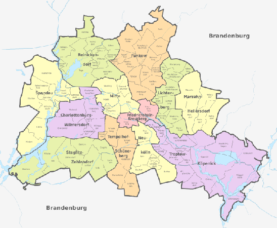 Bezirke und Statdteile von Berlin
