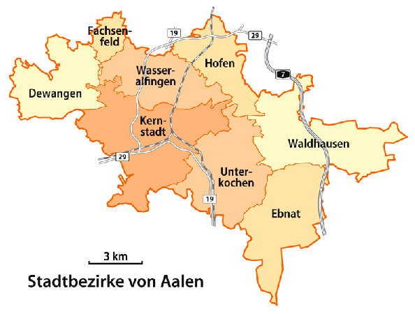 PLZ Karte Aalen