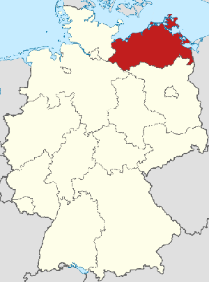 Postleitzahlenkarte Mecklenburg-Vorpommern