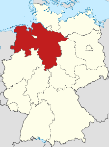 Postleitzahlenkarte Niedersachsen
