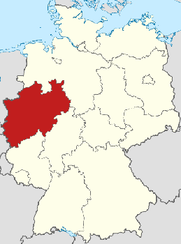 Postleitzahlenkarte Nordrhein-Westfalen
